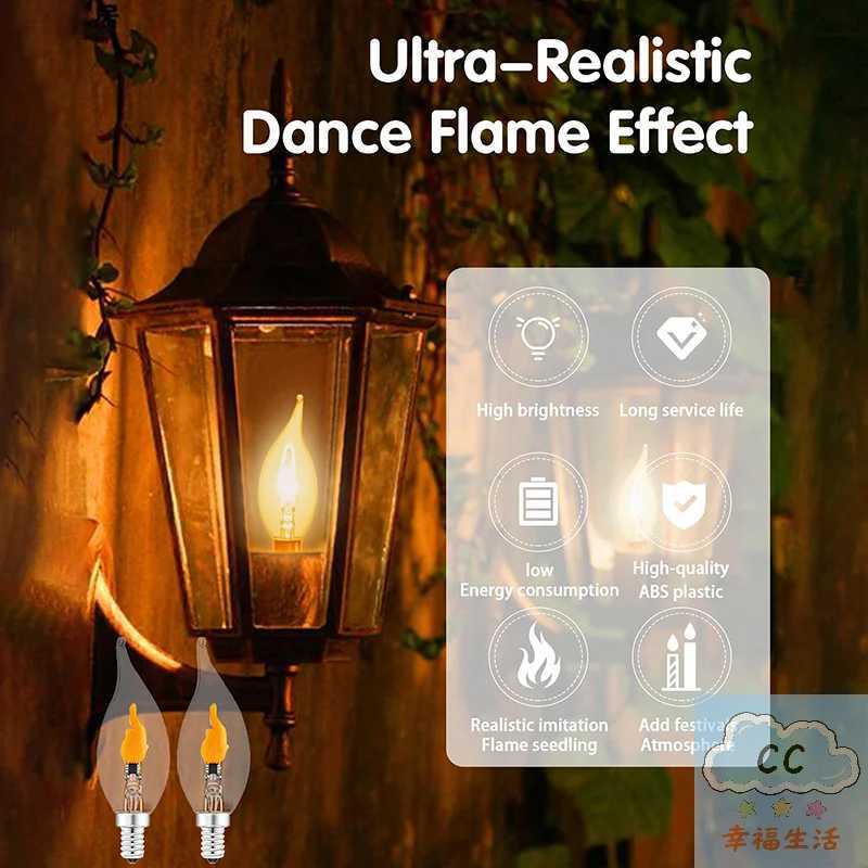 HUAHUACandle-like Flicker LED Bulbs E12/E14/E27 Fire Effect Decoration for Candelabra BaseHUAHUA H260310