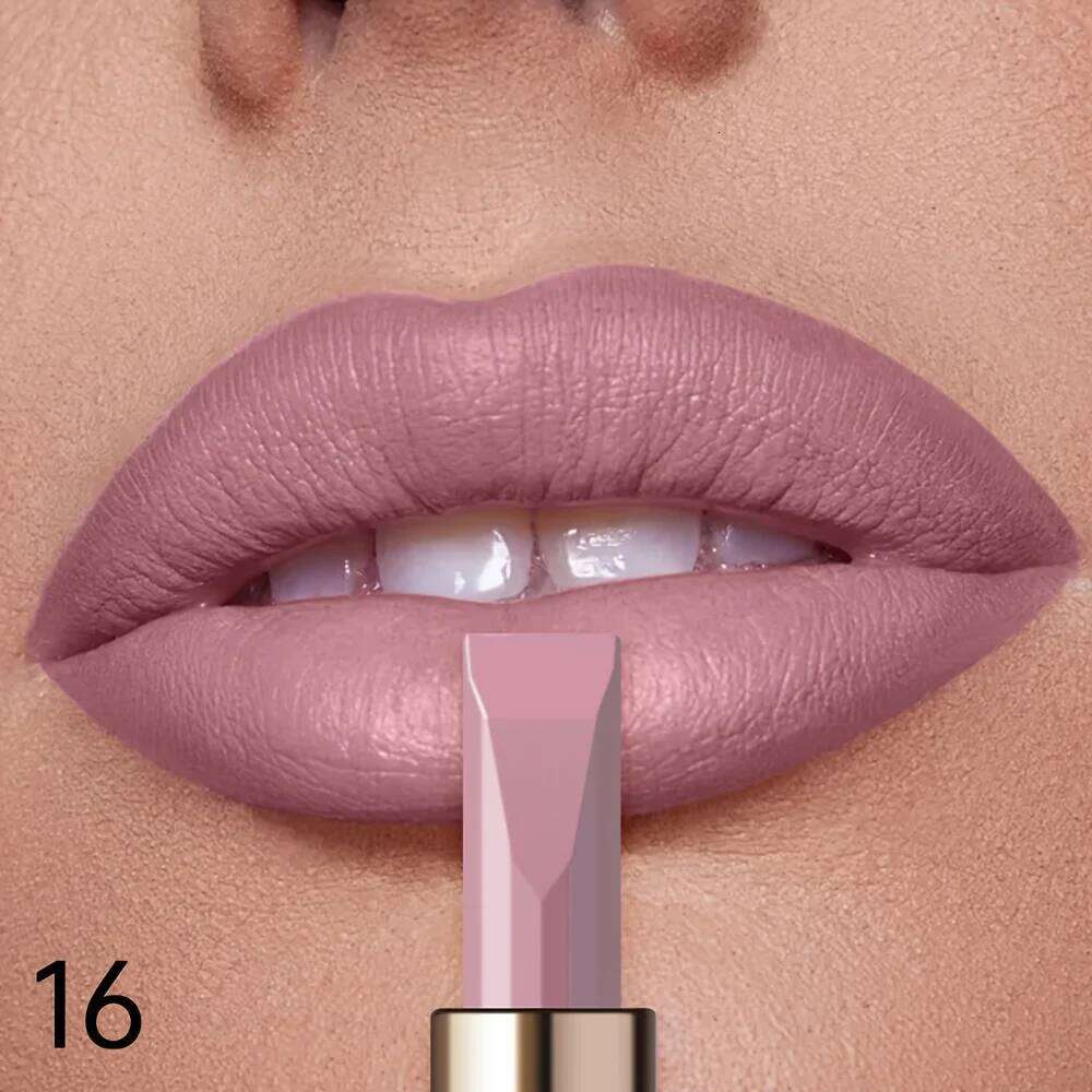 Matte Velvet Lipstick, Waterproof Long Lasting Color, Sweat Resistant Silky Lip Makeup Gift for Women Z260310