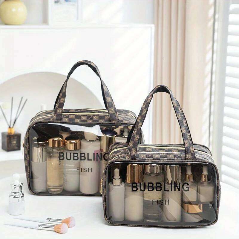 Checkered Simple and Exquisite Handbag Portable Mini Travel Makeup Storage Toilet Bag XJ260310