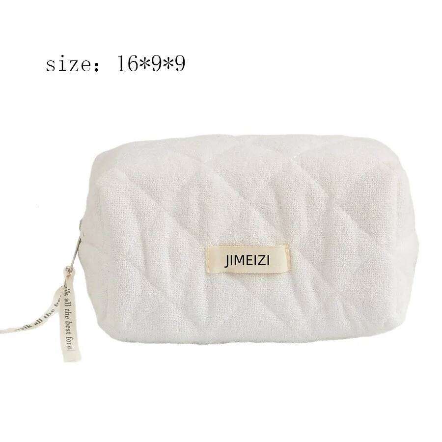 1pc/set quilted multifunctional makeup brush storage bag, cute travel toiletry bag XJ260310