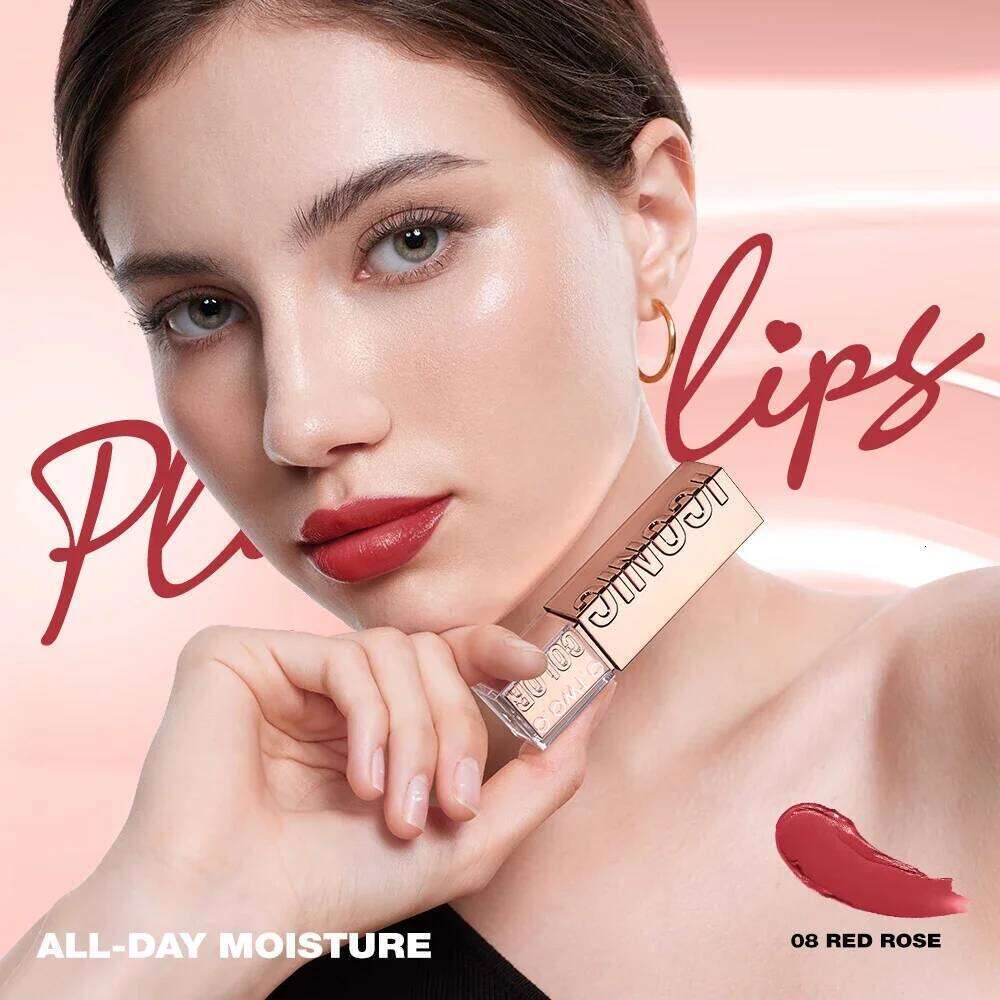 Hydrating Satin Lipstick Long Lasting Moisturizing Nourishing Non Oily Plump Lips Gloss Smooth Formula Glowing Finish Z260310