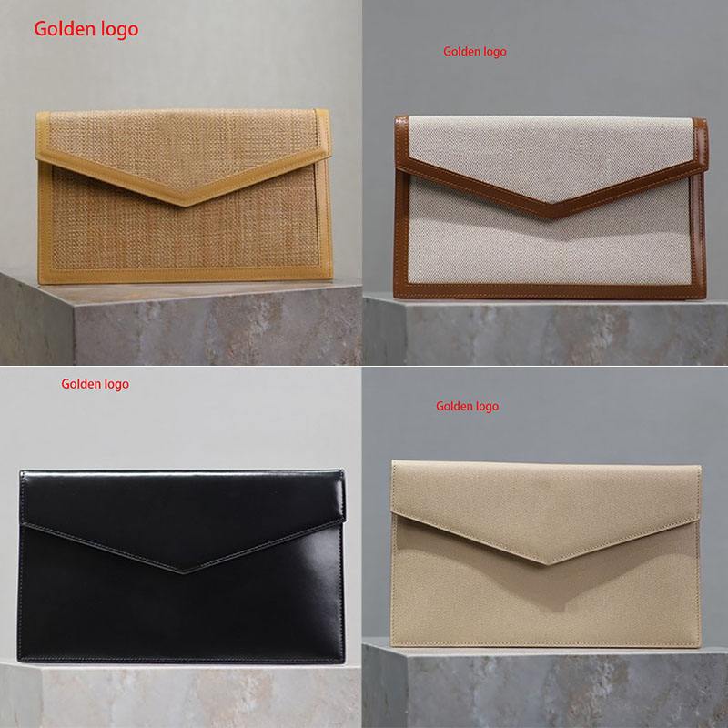 Classic Uptown Pouch Bag Clutch Crocodile Embossed Shiny Leather Envelope Bag With A Flap Magnetic Closure Designer Grain De Leather Classic Metal Hardware Wallet