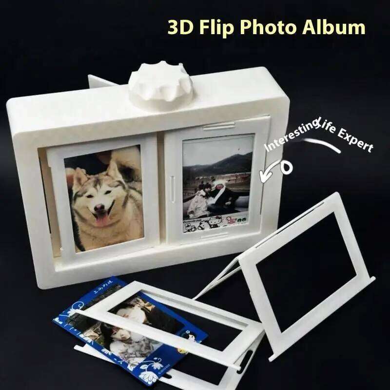 1 Pc Rotatable Idol Photocard Frame - Kpop Picture Display Stand Desk Accessory Room Desktop Decor Photo Holder H260310 - view 4