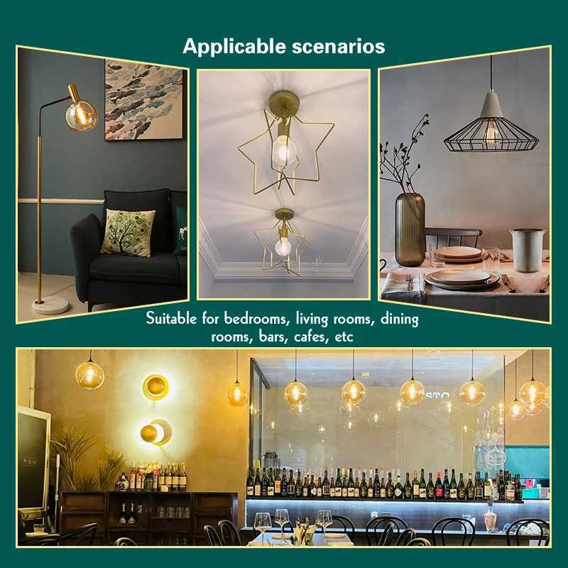 2-8pcs Dimmable Edison Light Bulb E27 40W 220V Retro Vintage Edison Bulb Incandescent Ampoule Bulbs Vintage Edison Lamp Light H260310