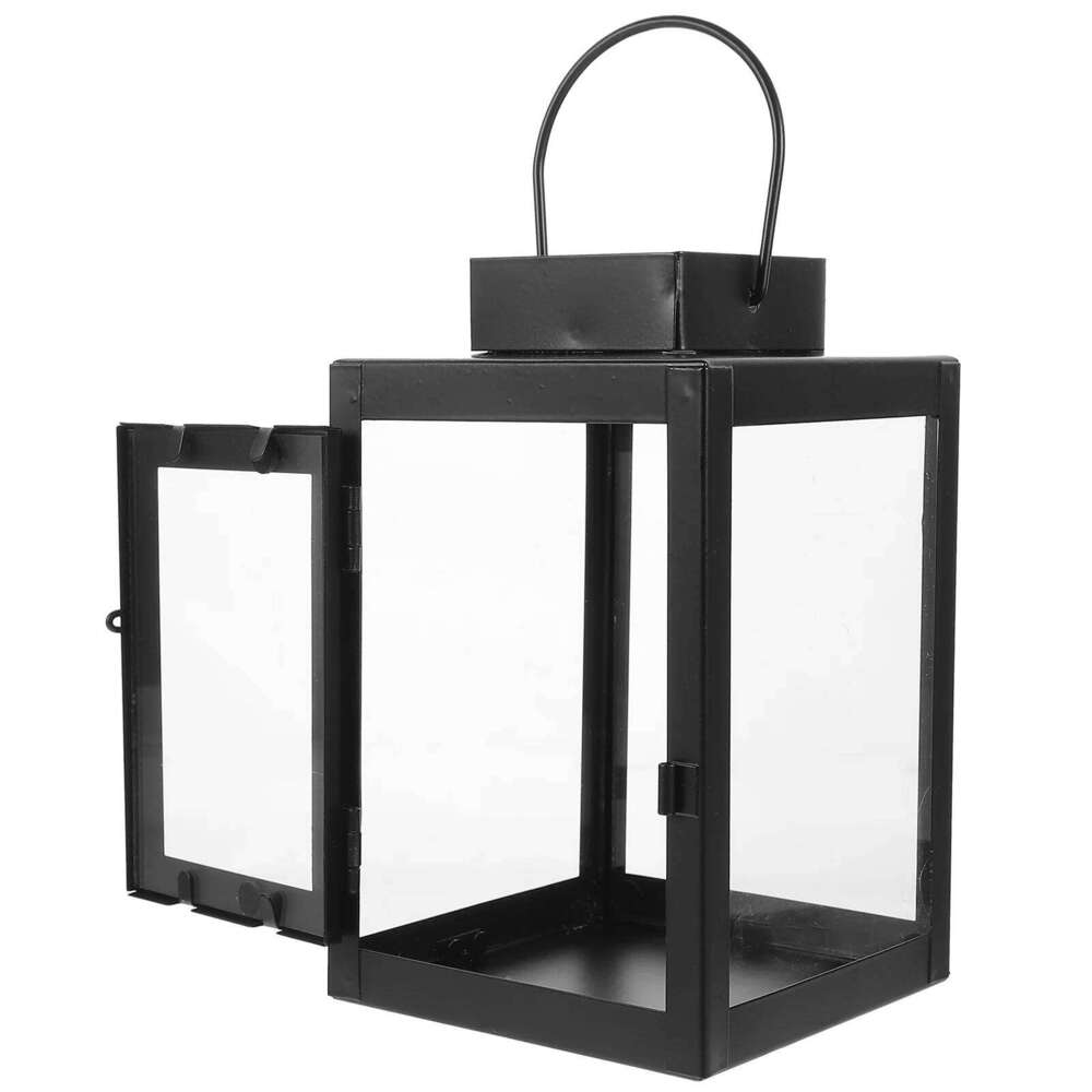 Simple Retro Metal Holder Decorative Lantern Home Garden Candles Holders Tealight Table Decor Romantic Wedding H260310