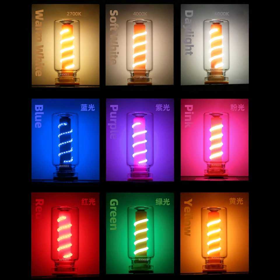Touch Dimmable USB LED Filament Light Bulbs Touch Dimming Control Portable Night Lights Colorful For Home Bedroom Bar Decoration H260310