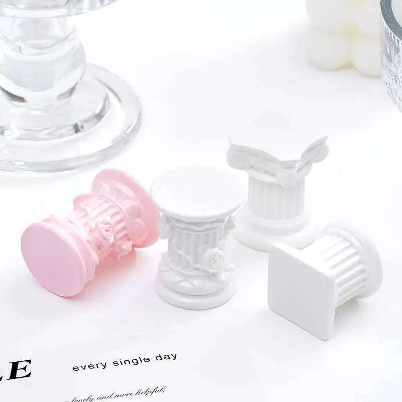 PeaceRoman Pillar Greek Column Statue Pedestal Candlestick Stand Figurine Indoor Home Dinning Room Garden Scenery Decor H260310