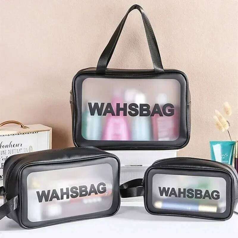 Travel Storage Toiletry Organize Women Large Capacity Waterproof PVC Cosmetic Portable Bag Zipper Make Up Case Female Wash Kit XJ260310