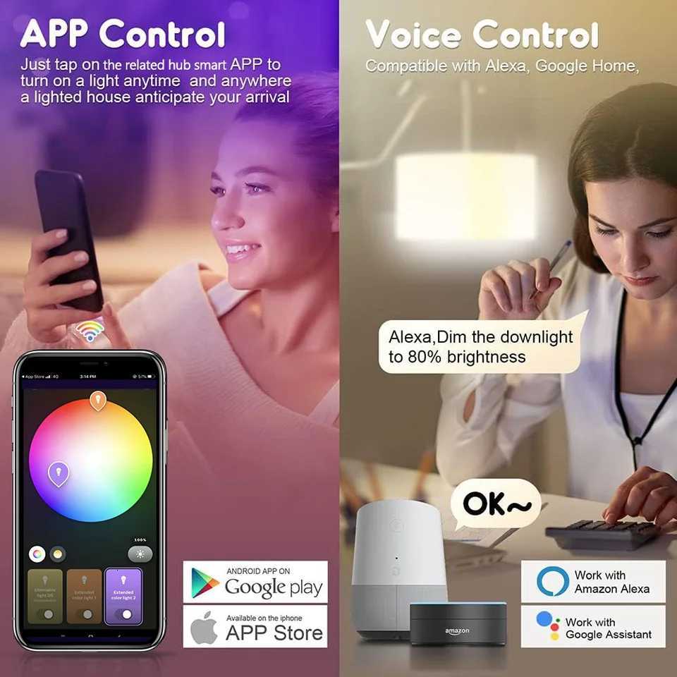 15W 18W E27 Zigbee Smart Light Bulbs RGB E27 Led Bulb AC100-240V Smart Home Zigbee Lamp Works With Alexa Google Home Smartthings H260310