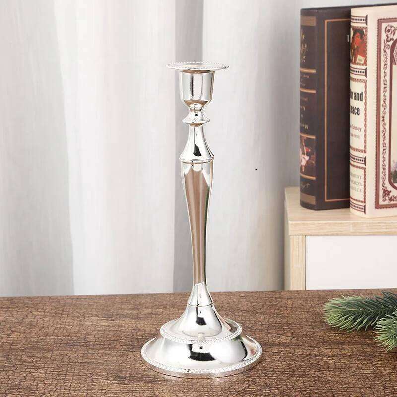 Taper Metal Candle Holder Gold Silver Candlestick for Wedding Formal Event Home Dinning Table Decoration H260310