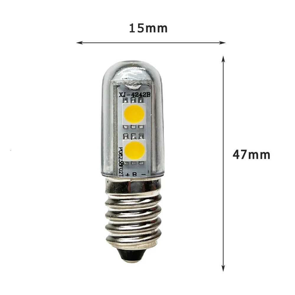 2PCS E14 E12 E17 Led Light Bulb 1w Kitchen Hood For Freezer Fridge White Lights Refrigerator 220v 5050smd 360 Lighting For Home H260310