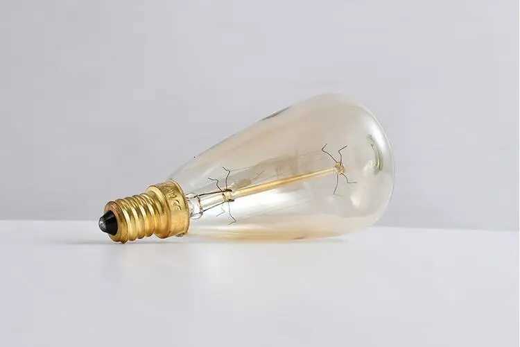 Edison Bulbs ST48 E14 40W 220V Christmas Tree Incandescent Bulbs 40W ST48 Filament Retro Edison Light For Pendant Lamp H260310