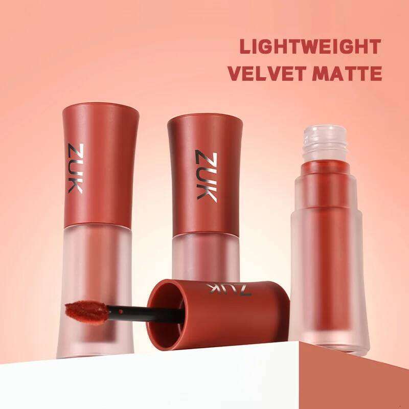 High Quality Matte Plumping Lipstick Glaze Velvet Colourl Gloss Makeup Non-sticky Colorfast Lip Stick Lips Clay Cosmetic Z260310