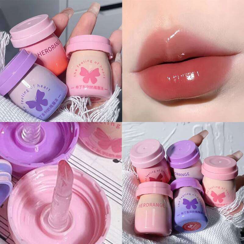 Milk Bottle Water Gloss Mirror Face Lip Frozen Through Not Easy to Stain Cup Women's Lipstick Z260310