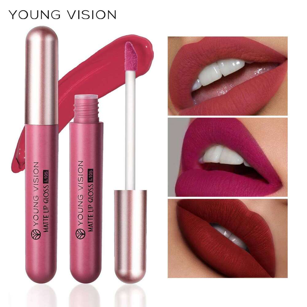 YOUNG VISION 6Pcs/Kit Matte Velvet lips glosses Waterproof Long-Lasting Liquid Lipstick for Flawless Makeup Z260310