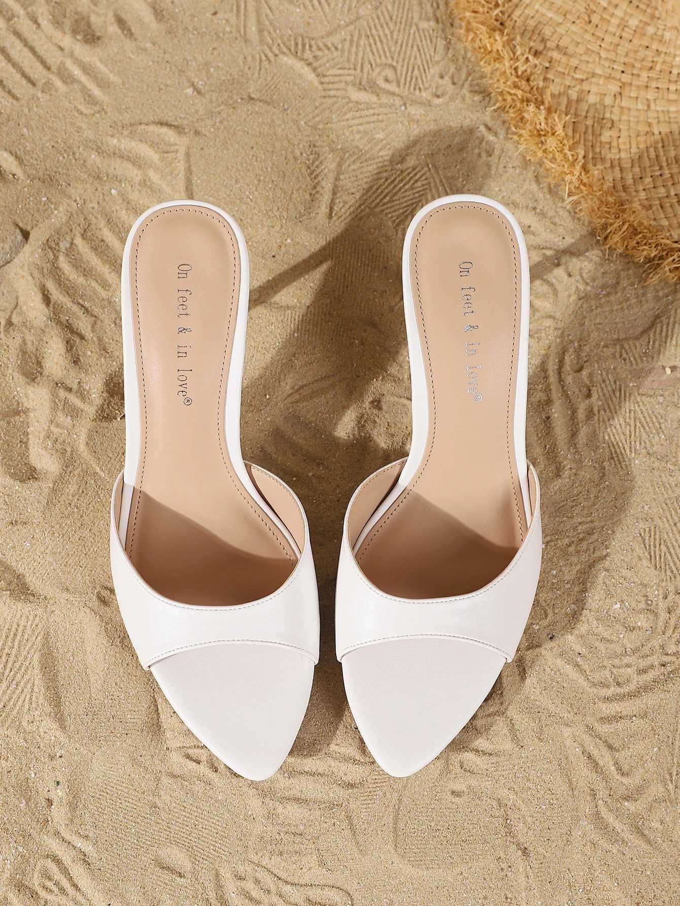 Womens Sandals FAshion Summer Elegant High Heels Outdoor Banquet Open-Back HeelsValentines Day Gift for Womens Shoes K260311