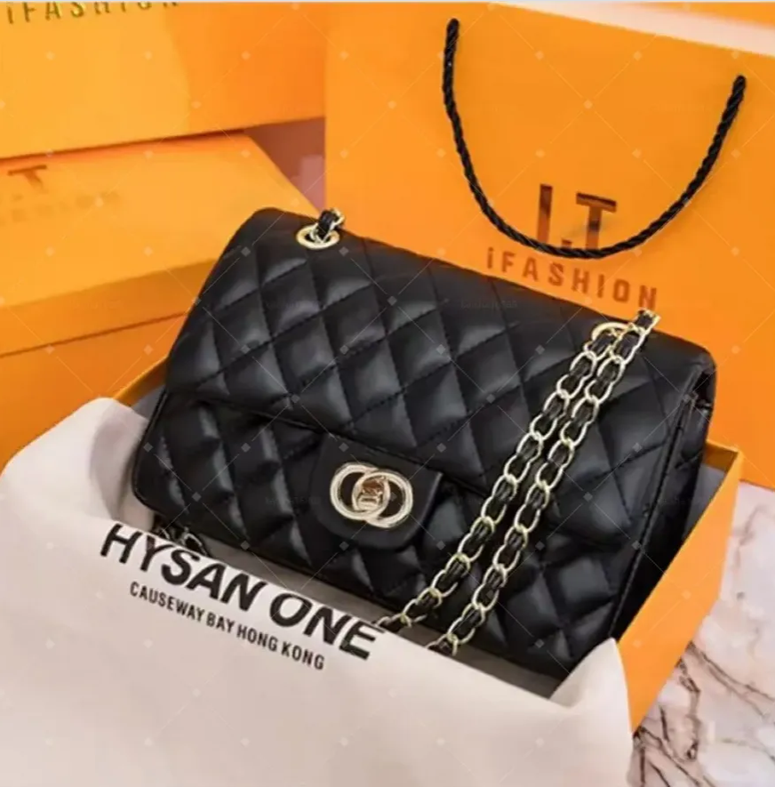 10A Mirror Quality Designers Classic Flap Quilted Bag Medium 25Cm Womens Lambskin Caviar Handbag Real Leather Caramel Purse Shoulder Bags