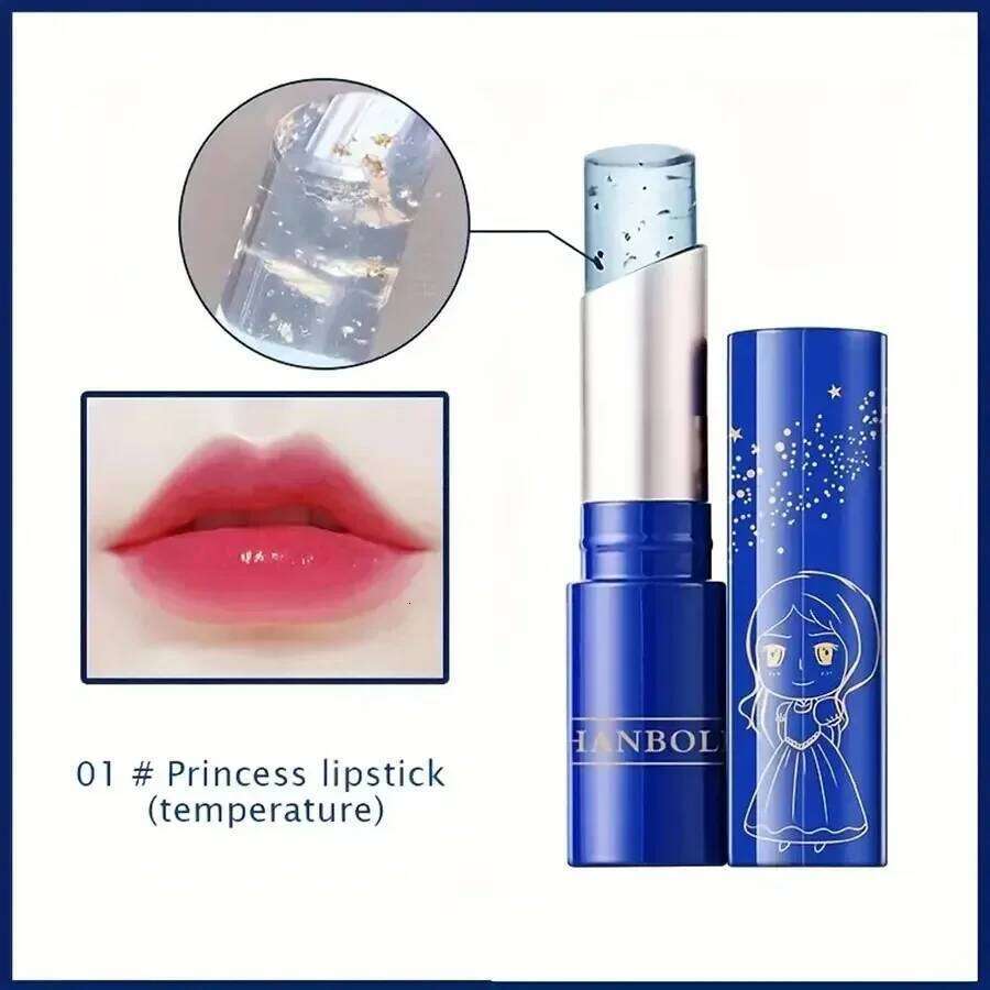Star Brilliant Temperature Change Moisturizing Crystal Jelly Waterproof Lipstick Durable Nutrition lipstick 24K Tempera Z260310