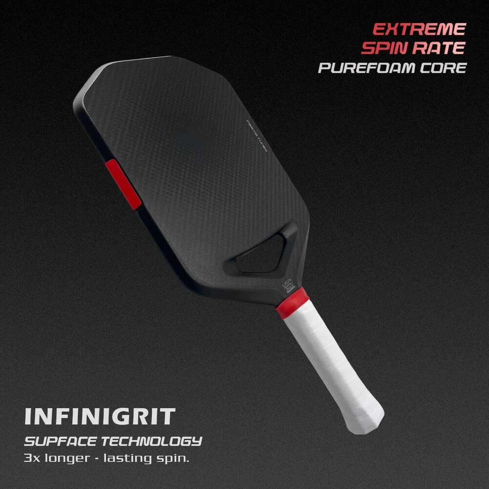 Tesla Pickleball Paddle Same Style GEN5 3K carbon fiber PureFoam Core MOI Weights No Borders Hot Pressing 26Y0310