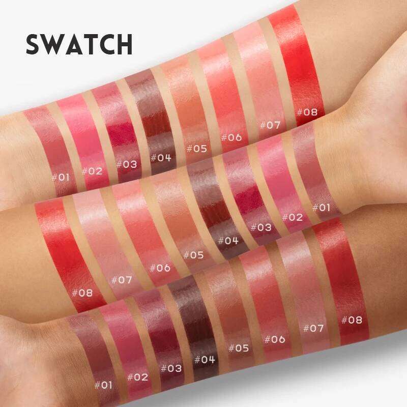 Watery mirror lipstick white not easy to stain the cup water light moisturizing glaze lip gloss Z260310