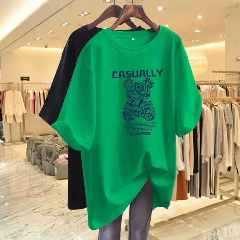 Women Clothing Fashion Long Sleeve T-shirt Spring Autumn Teddy Bear Printing Top Tee Lady Lazy Style Loose Cotton Pullover