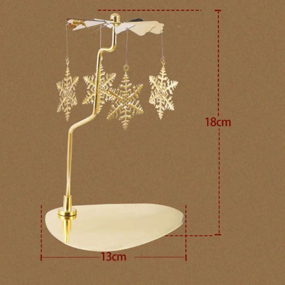 Carousel Spinner Rotating Stick Tray Spinning Candle Rotary Holder H260310