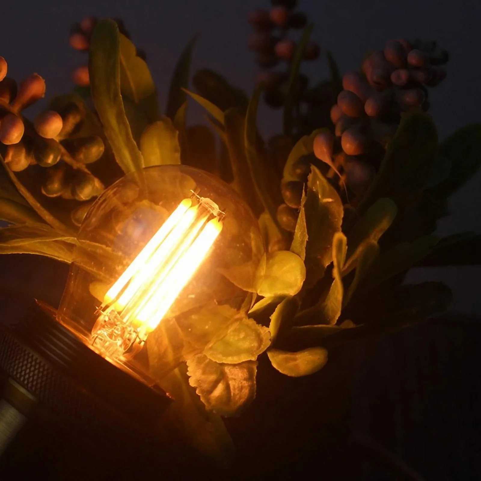 STONEGO E27 E14 Retro LED Filament Bulb 220v Vintage Candle Glass Bulb 2W/4W/6W H260310