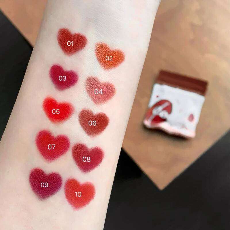 10 Convenient Mini Capsule Set Velvet Matte Waterproof Lip Glaze Sexy Nude Easy To Color Lipstick Novelty Makeup Z260310
