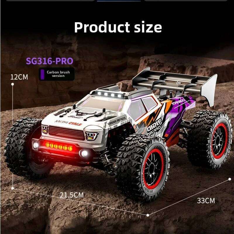 Kawaii Toy Car Gift-hot 80km/h High-speed Climbing Off-road 4WD Rc Cars,1:16 Brushless Remote Control Car,Rc Truck Toys For Boys 26H0310