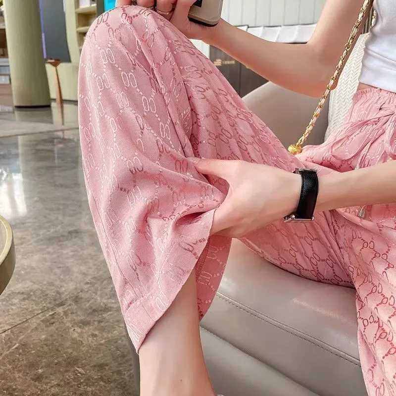 Liangliang Wide-leg Pants for Women 2025 New Thin Style Slim Straight Pink PantsT260310