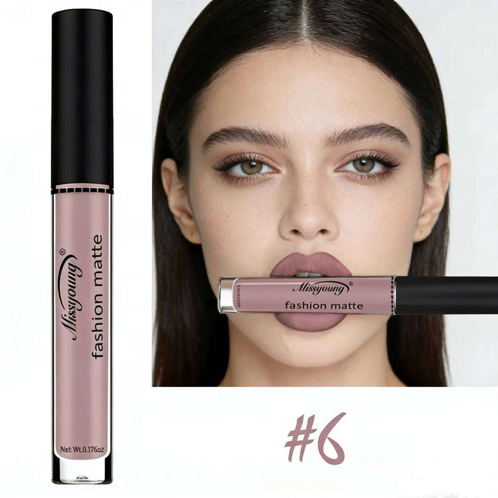 Bare Color Lip Clay Gray Purple Matte Velvet Lipstick Longlasting Blood Red Black Gothic Lipgloss Z260310