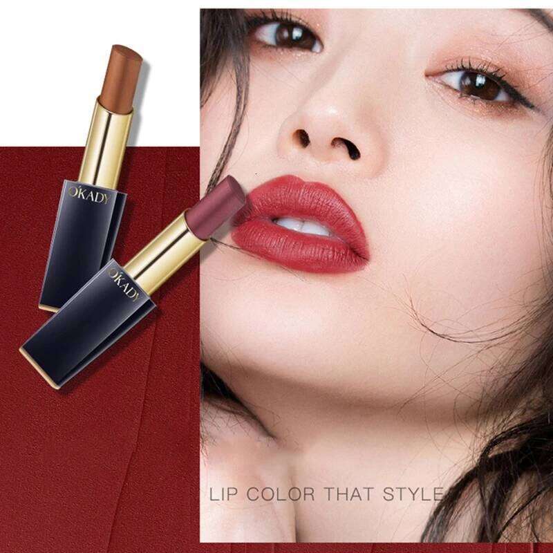 5 Waterproof Non-stick Cup Round Tube Moisturizing easy to color Gloss Long-lasting Lip Lipstick Cosmetics Z260310