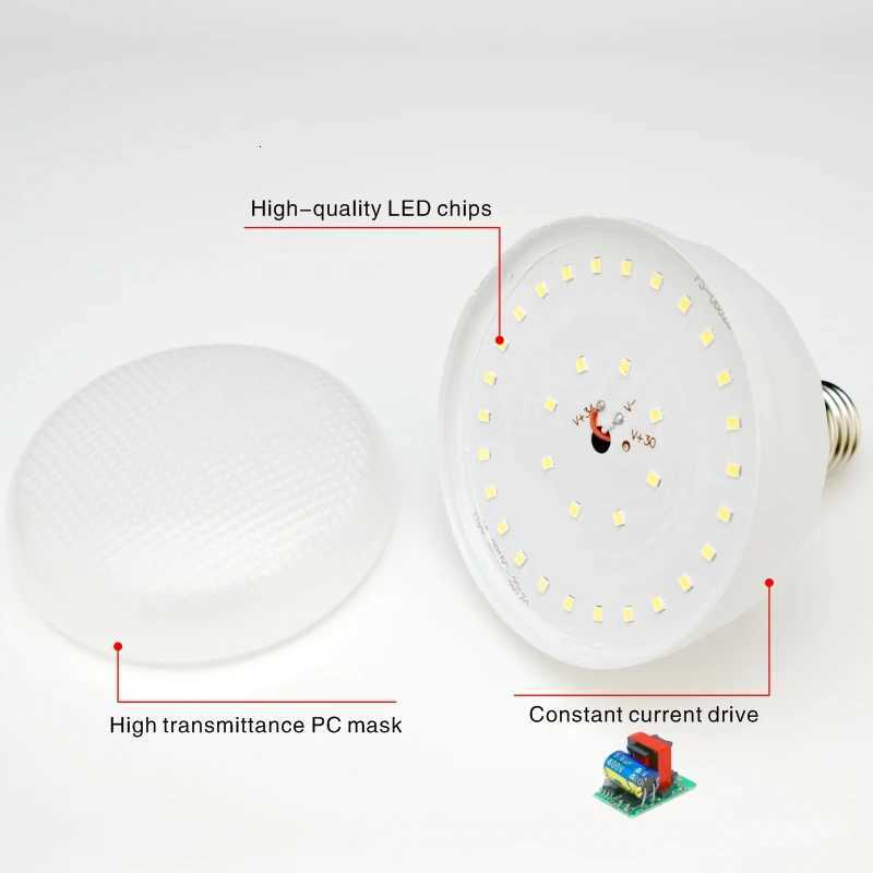 E27 LED Bulb 60W 50W 40W 30W 20W Lampada LED Light 220V No Flicker LED Table Lamp Bombilla Spotlight Lighting Ampoule Blub H260310