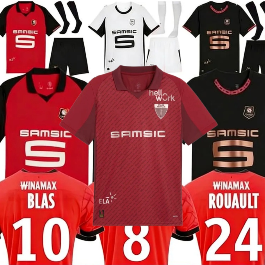 Stade Rennais 2026 125th 25 26 GOUIRI soccer jerseys BLAS Rennes 2025 2026 SANTAMARIA BOURIGEAUD MATUSIWA DOUE TRAORE maillot de S-4XL