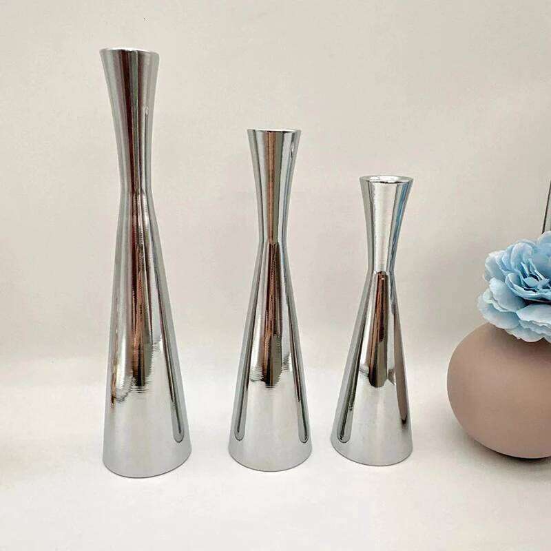 Golden Candlestick, Romantic Art Candle Holder For Dining Tables, Christmas Festival Home Decoration Wedding Photography Props H260310