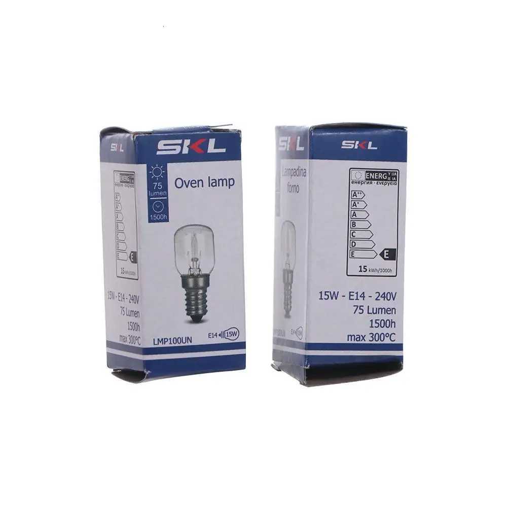 2pcs E14 Salt Lamp Bulb Vintage 15W Incandescent Bulbs Clear Glass High Temperature Resistant Salt Crystal Lamp Refrigerator H260310