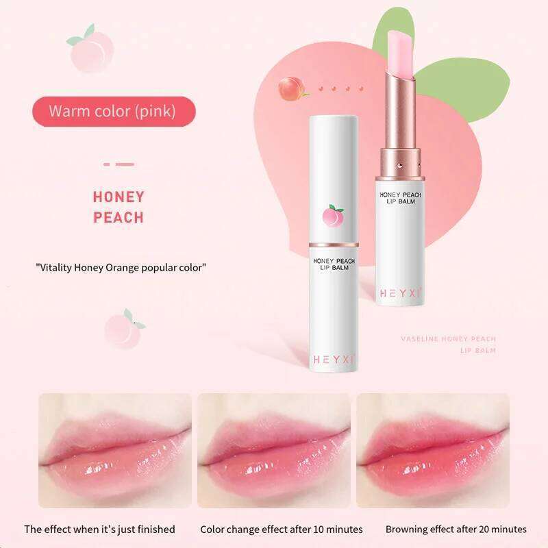 Peach doe balm warm lasting light lines moisturizing non-greasy lip lipstick Z260310