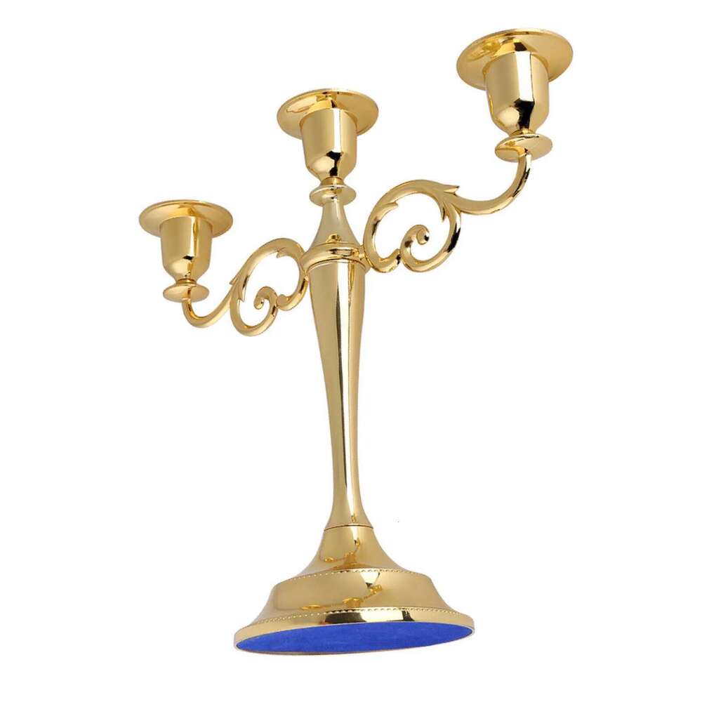 3 Arms Holder European Style Vintage Metal Candelabra Candle Stands Candlestick for Home Party Wedding Decoration H260310