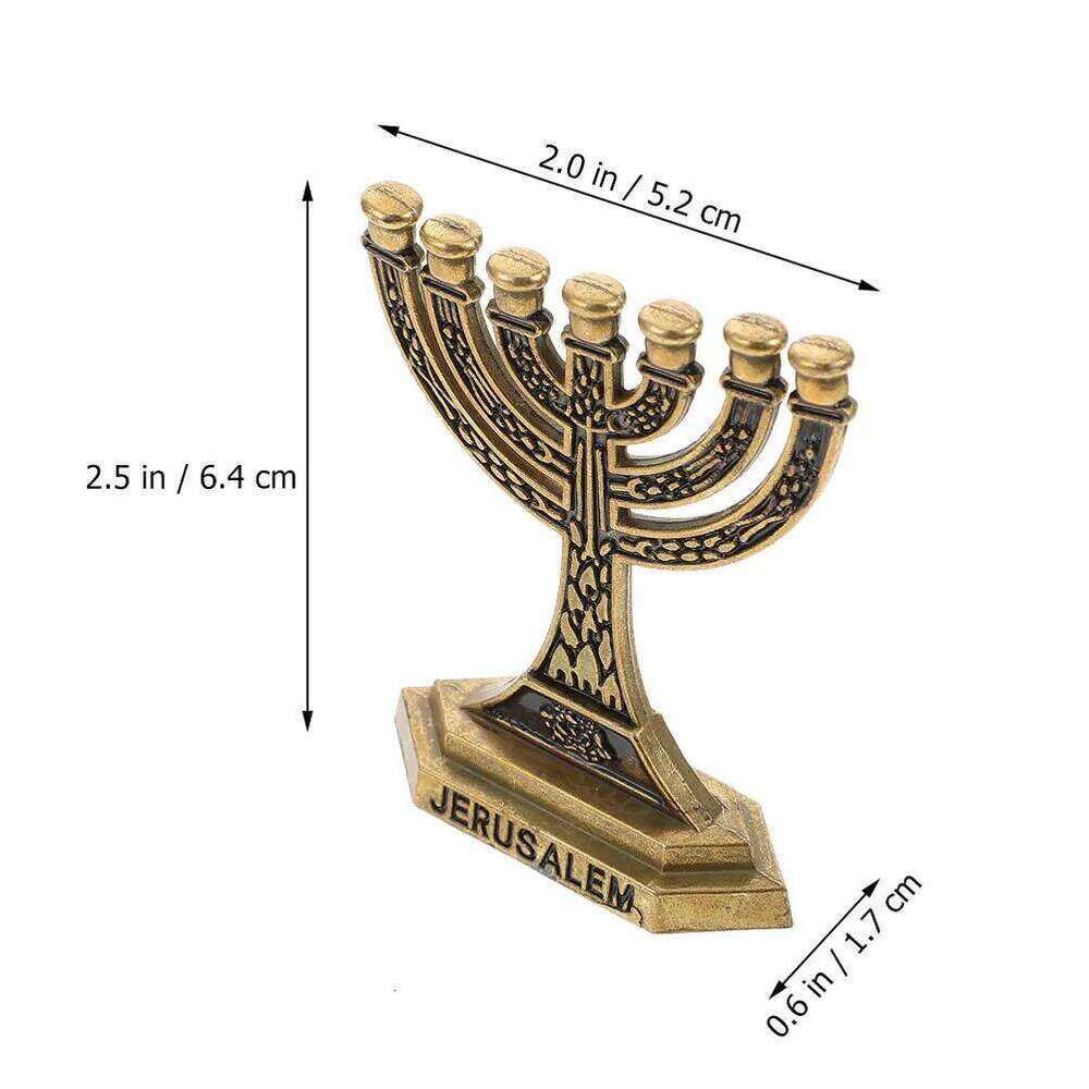 7-Branch Alloy Holder Retro Style Table Centerpiece Decorative Taper Candlestick Wedding Dinner Room Desktop Ornament H260310