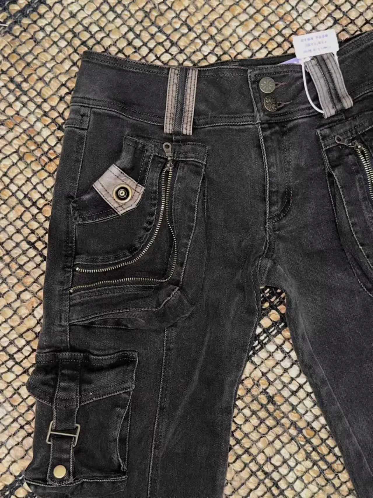 American Retro Y2K Jeans Baggy Women Streetwear Aesthetic Denim Trousers Harajuku Vintage 2000s Trashy Cargo Pants Pantalones M260310