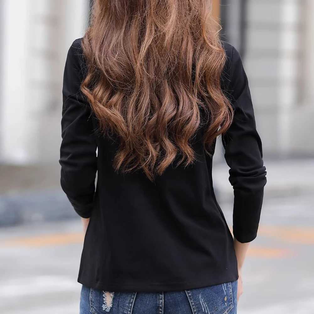 Korean version long sleeved T-shirt for womens summer new fashionable light luxury embroidered lapel sports loose casual topT260310