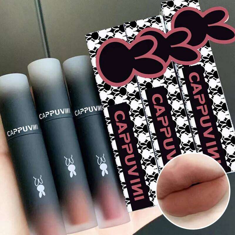 Reverse Macaron Mud glaze Matte mist Velvet White Lip Gloss Student Affordable lipstick Z260310