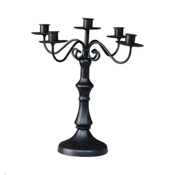 Multi Arm Candelabra Iron Candelabrum Club Candle Stand Candlestick Holder for Halloween Kitchen Counter Housewarming Dinner H260310