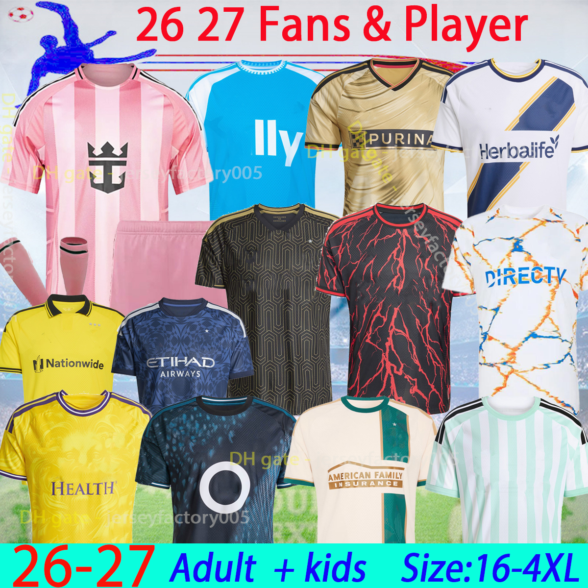2026 San Diego FC Columbus Soccer Jerseys Galaxy Minnesota Crew kit 26 27 Miami Atlanta LAFC Sounders H.Lozano home away football shirt 16-4XL