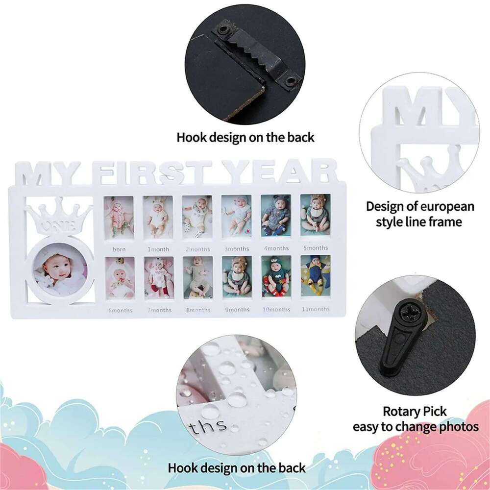 0-12 Months Pictures Photo Frame Souvenirs Kids Growing Memory Capture Every Precious Moment of Your Baby's Gifts H260310 - view 5