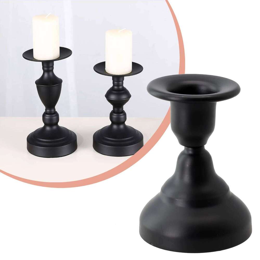 Vintage Metal Candle Holders Pillar Iron Art Candlestick For Wedding Living Room Desktop Party Decor Supplies H260310