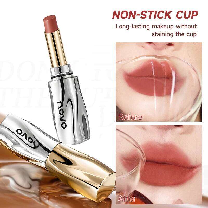 Velvet Soft Mist Matte Lipstick, Long-Lasting, Waterproof, Sweat-Proof, Non-Touch Cup, Smudge-Proof Lip Z260310