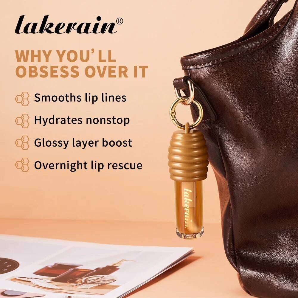 Lakerain Honey Gloss Long Lasting Moisturized Texture Lightweight Non-sticky Gorgeous Glossy Finish Smooth Lip Makeup Z260310