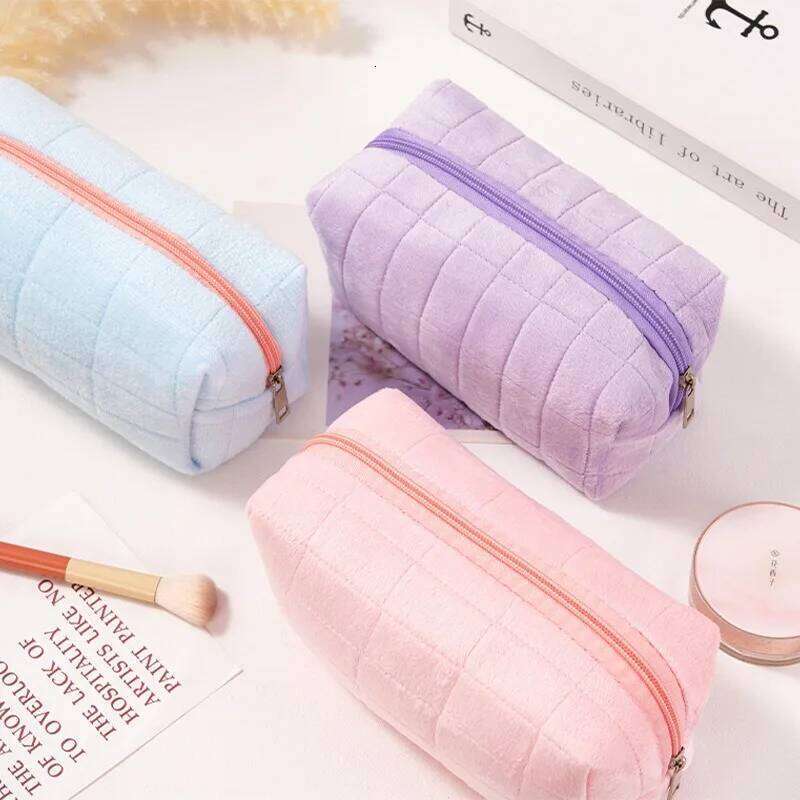 cute plush cosmetic travel skin care product bag, high-looking female mobile phone large capacity storage bag XJ260310