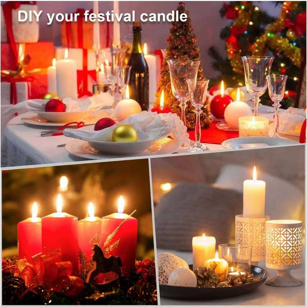 30/50pcs Simple Metal Candle Insert For Taper Decorative Candles Holder Mini Decor Candlestick Accessories H260310